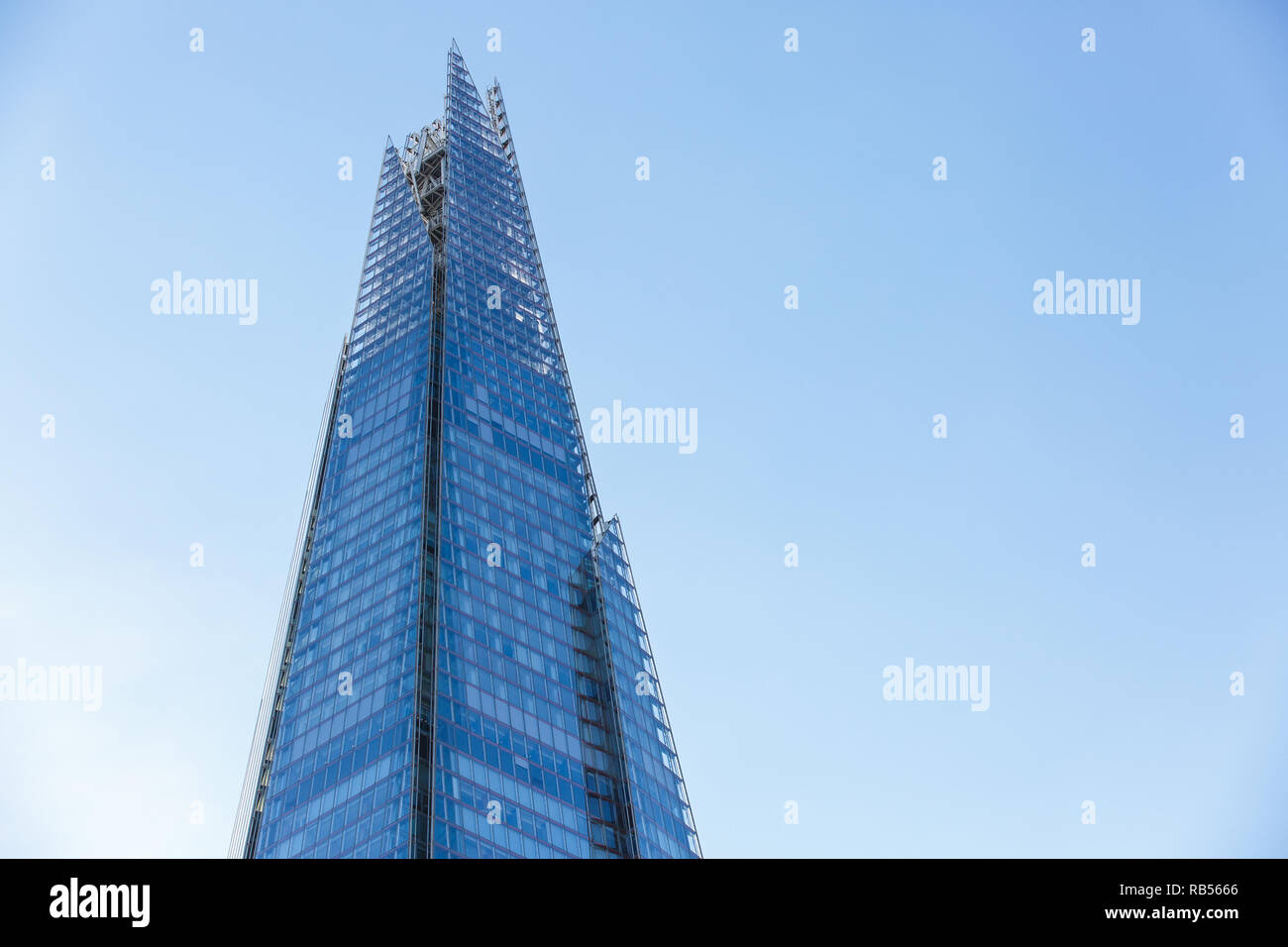 Skyscraper in London. Business, success, financial district, modern architecture and tourism sightseeing concept. Stock Photo