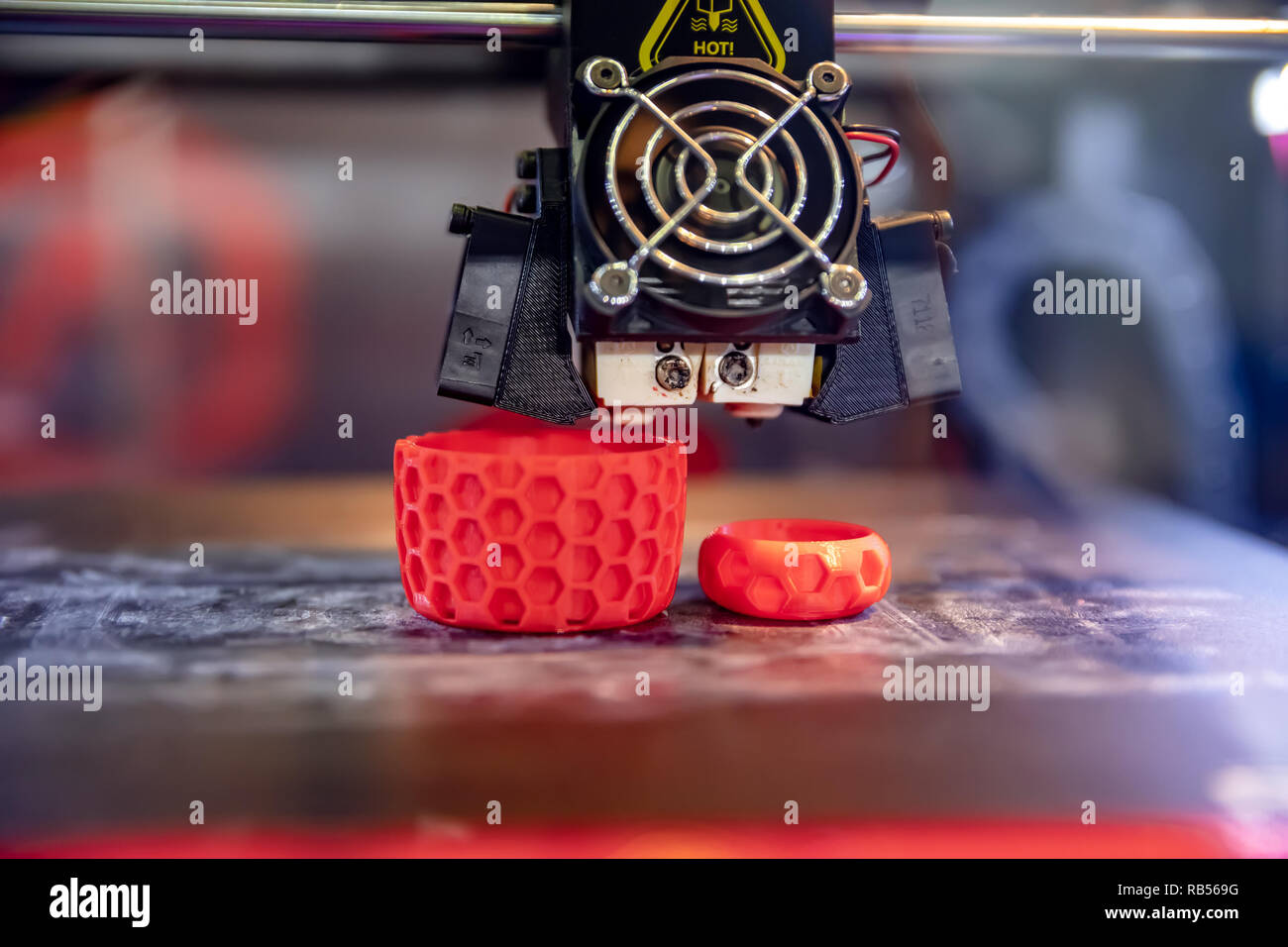 3D printer printing, also known as additive manufacturing (AM), refers to  processes used to create a three-dimensional object in which layers of  mater Stock Photo - Alamy
