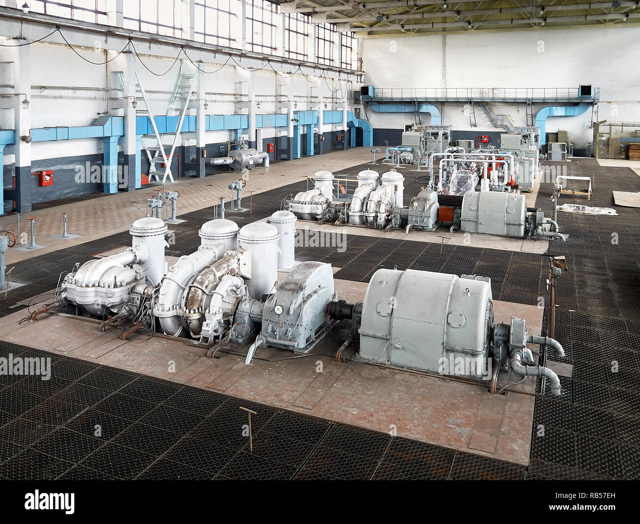 Example of chemical production interior. Compression department