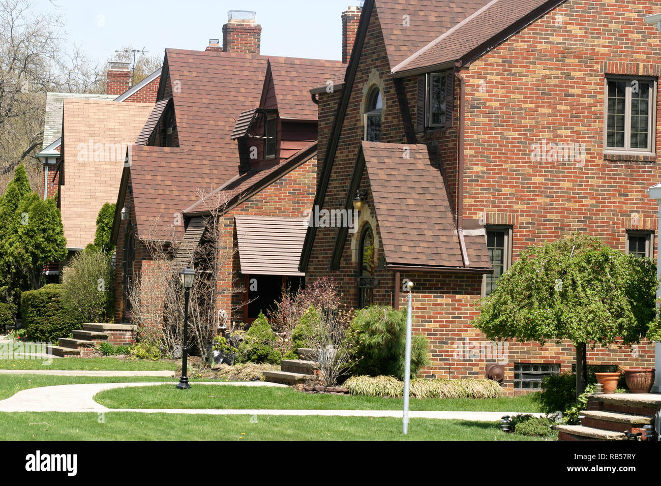 Beautiful homes in Cleveland, Ohio, USA Stock Photo - Alamy