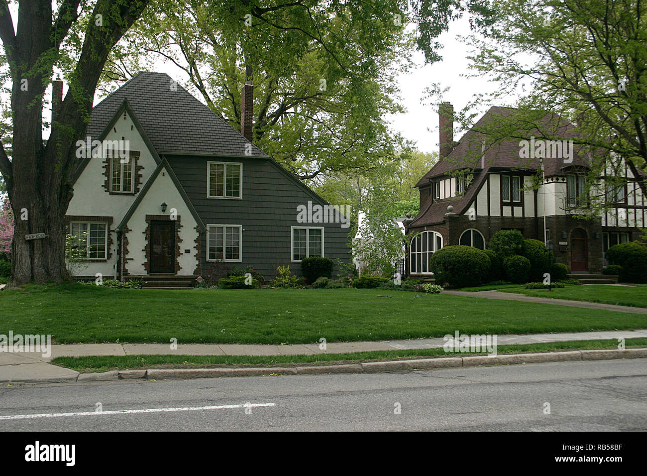 Beautiful homes in Cleveland, Ohio, USA Stock Photo Alamy