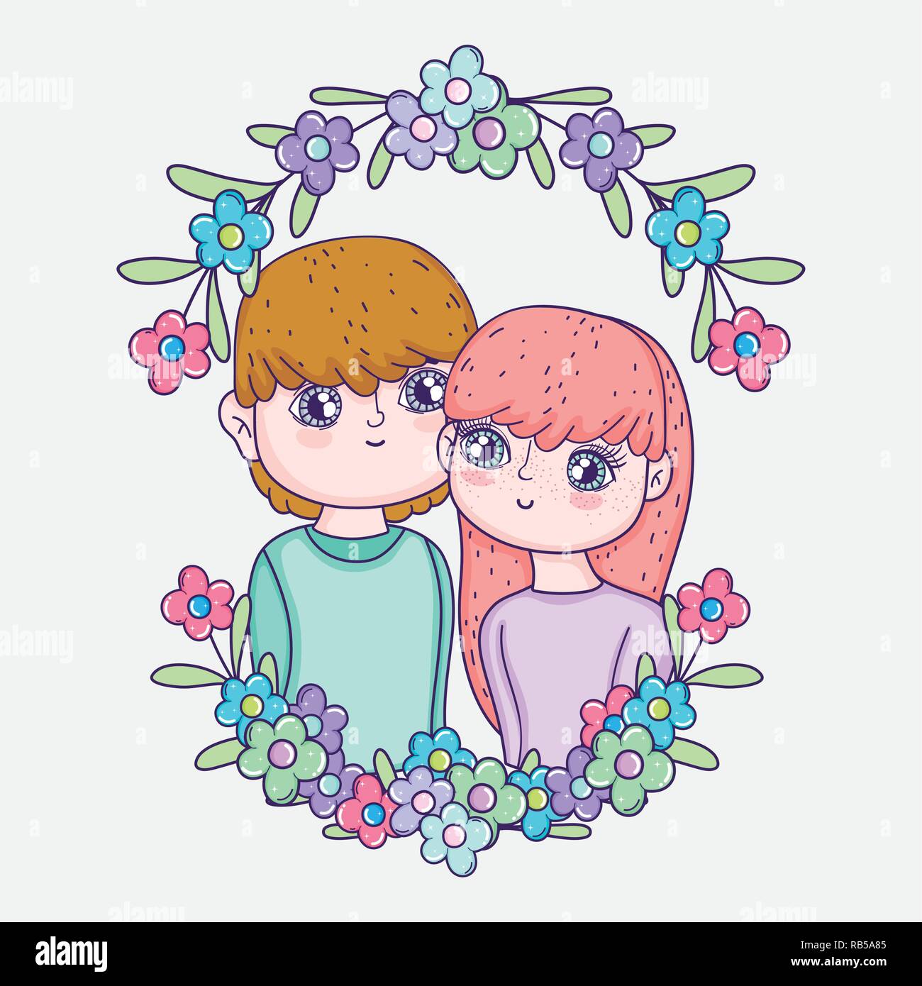 Boy with love letter and flowers hi-res stock photography and images ...
