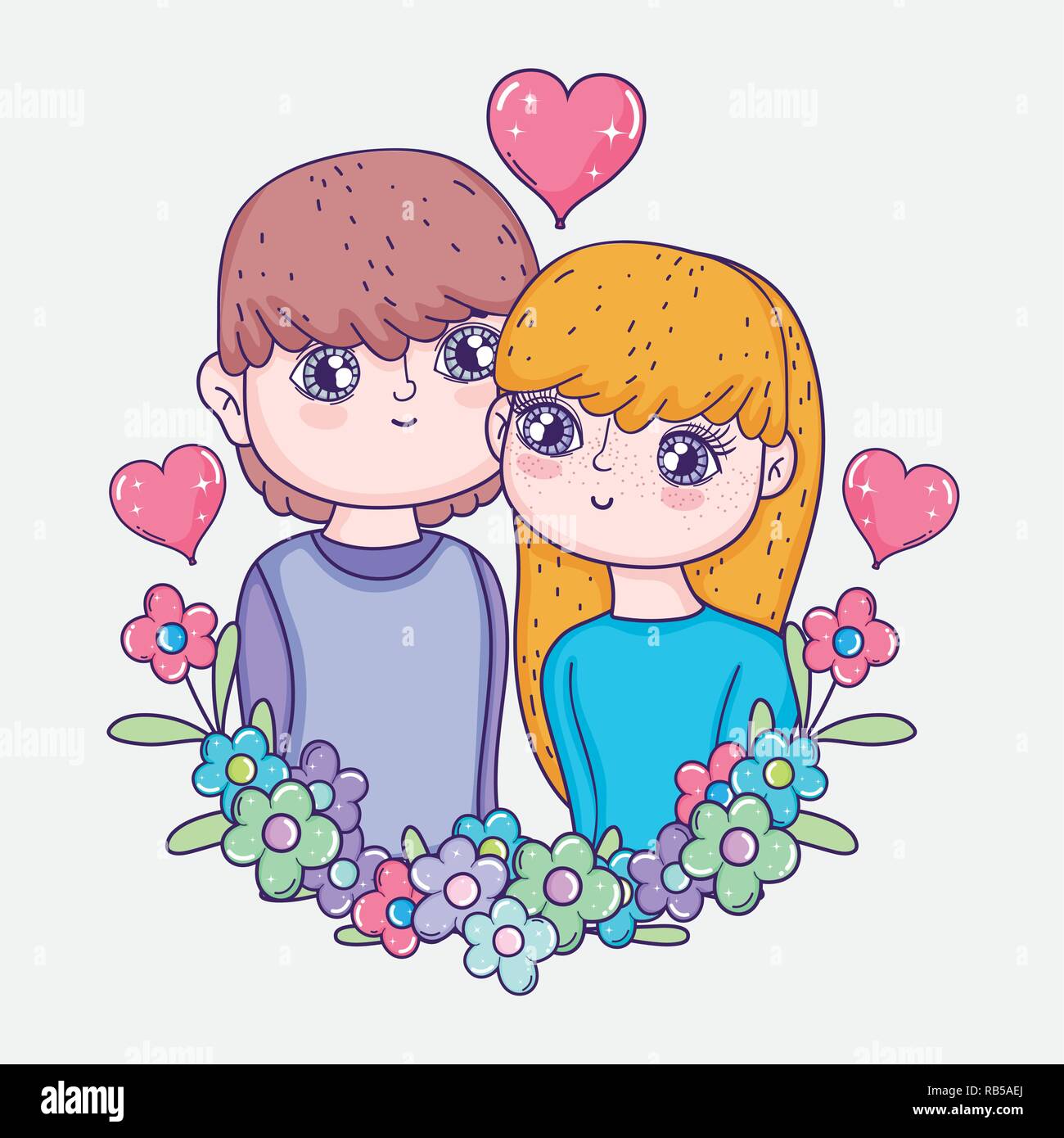 Boy with love letter and flowers hi-res stock photography and images ...