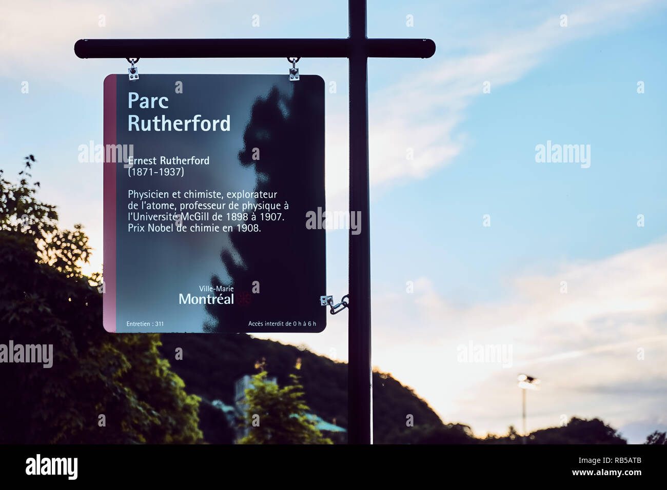 Ernest rutherford montreal hi-res stock photography and images - Alamy