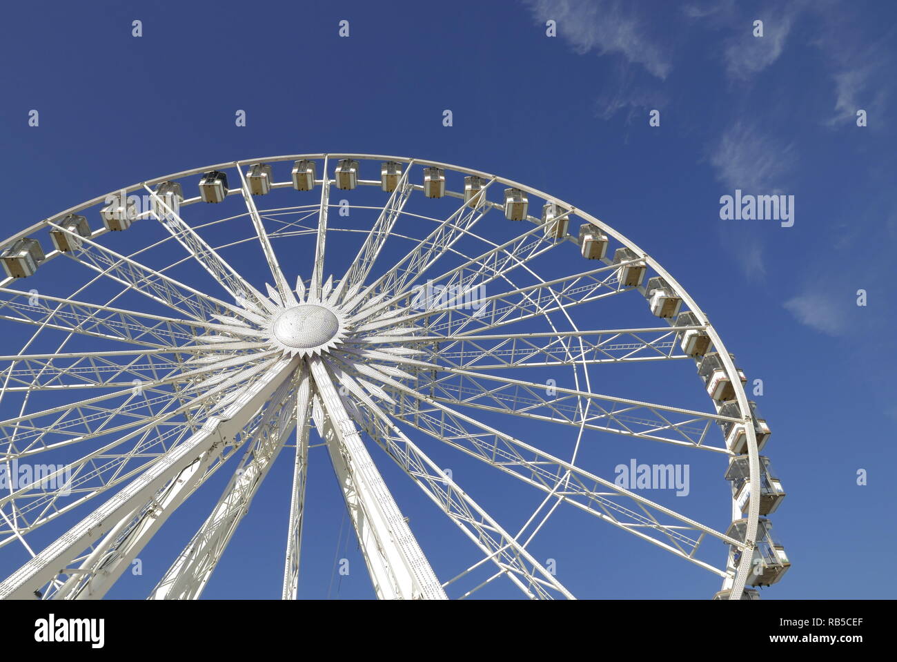Big wheel ride at Hyde Park Winter Wonderland Fair in London Stock Photo