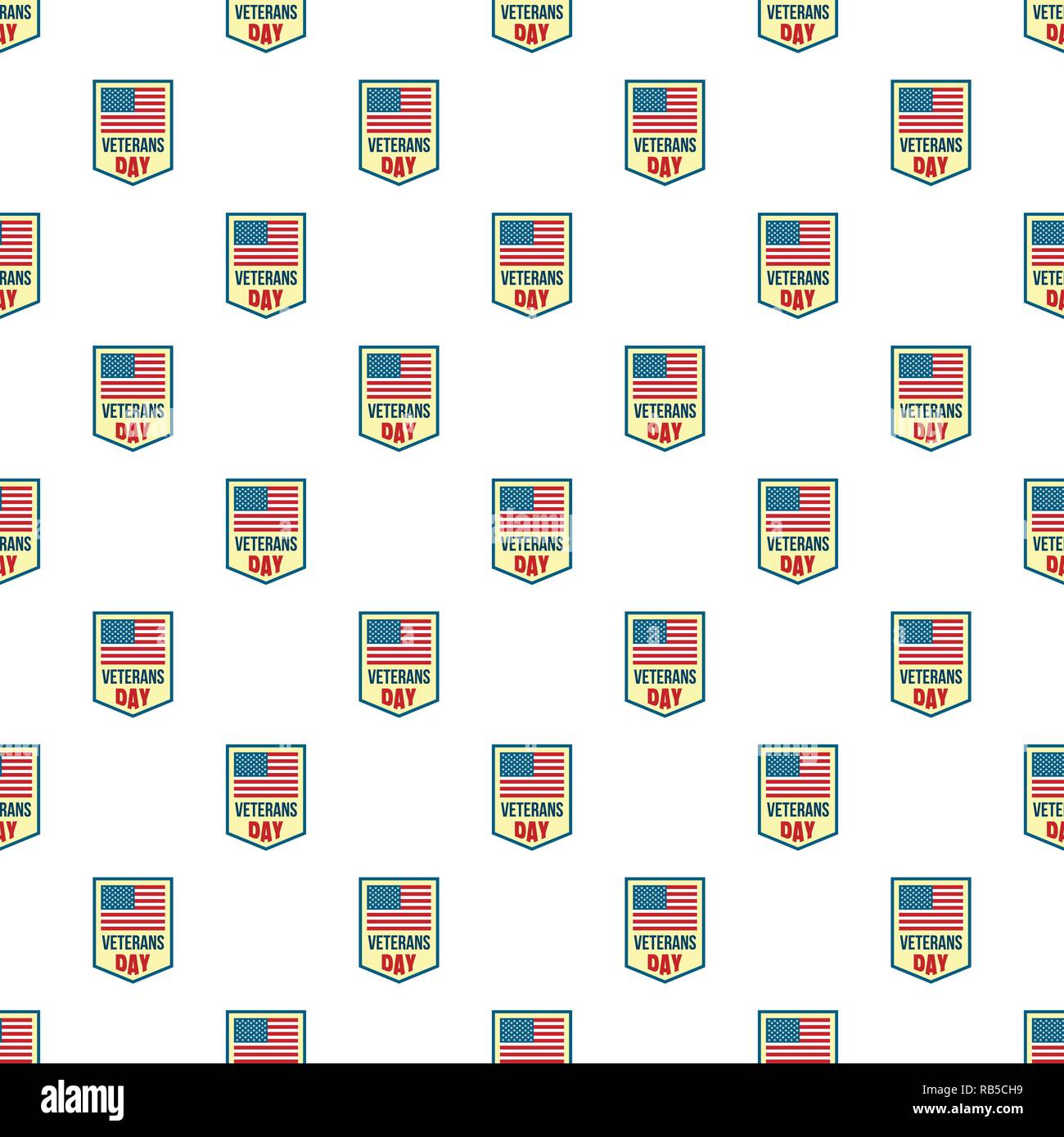 Salute veterans day pattern seamless vector repeat for any web design