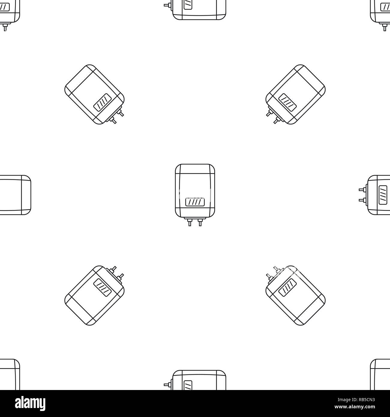 Digital panel boiler icon. Outline illustration of digital panel boiler ...