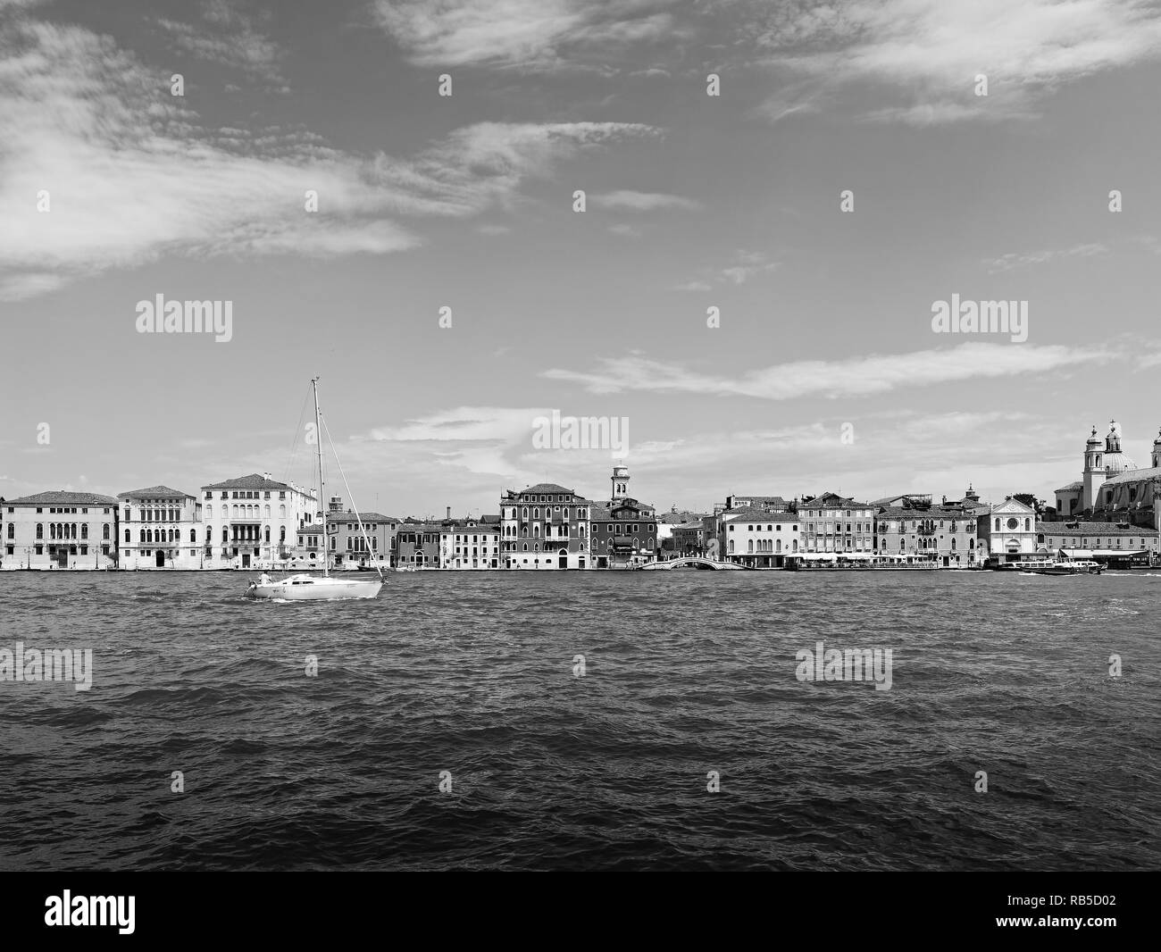 Venice from the ferry Stock Photo