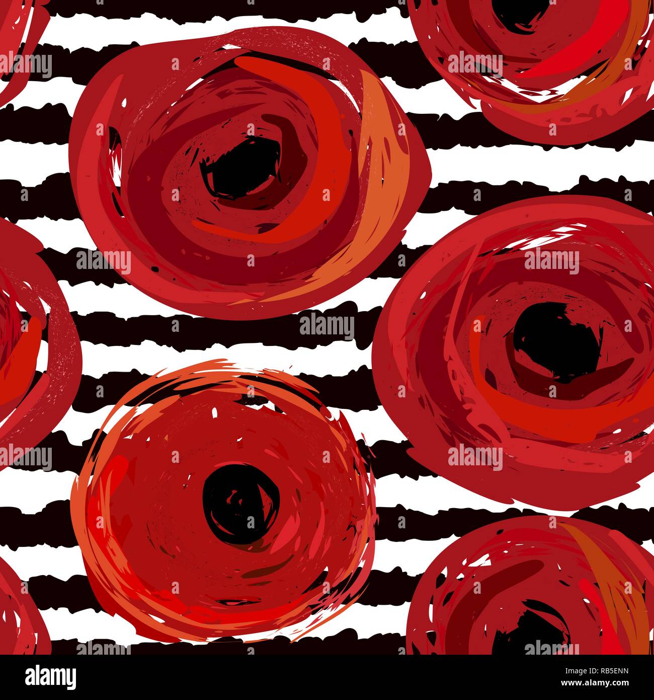 Poppy Pattern Vector Poppy shape Stock Vector Images - Alamy