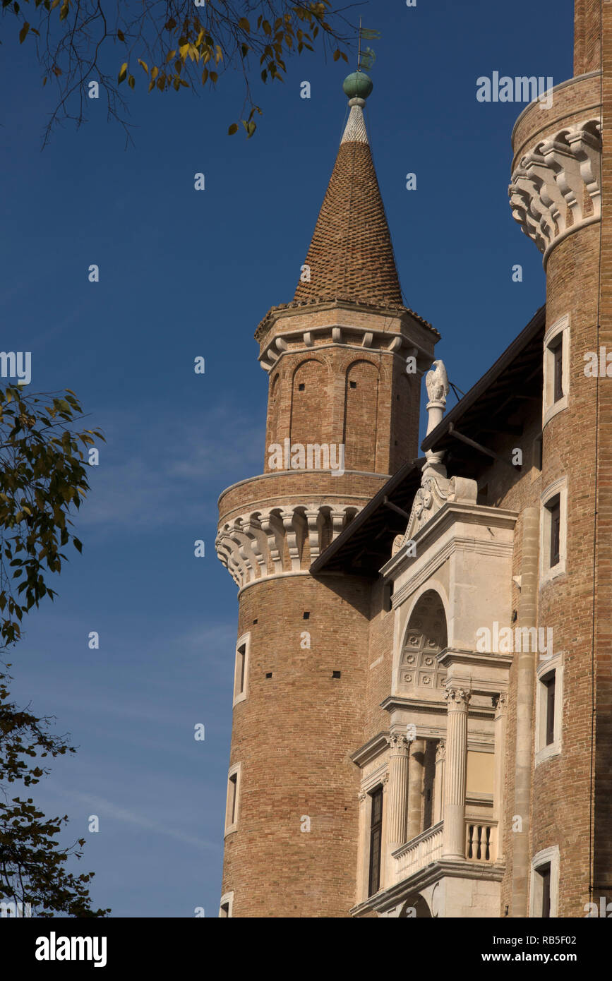 Urbino,Palazzo Ducale, the Ducal Palace, Urbino, Marche, Italy Stock Photo