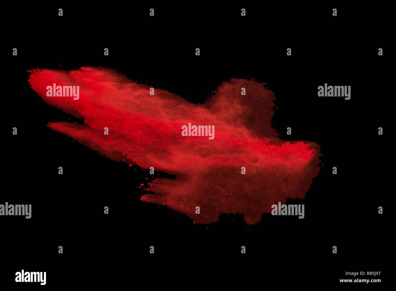 Explosion of colored powder on black background Stock Photo - Alamy