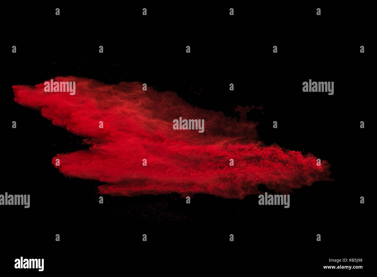 Explosion of colored powder on black background Stock Photo - Alamy