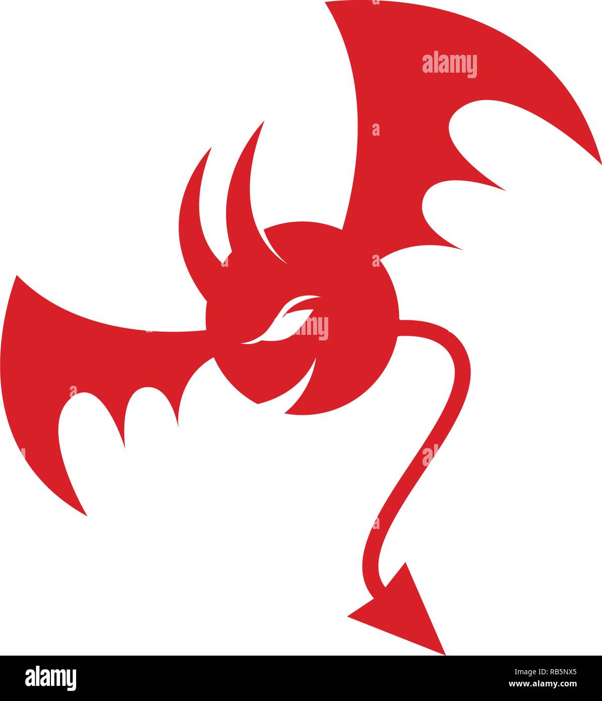 Devil logo vector icon template Stock Vector Image & Art - Alamy