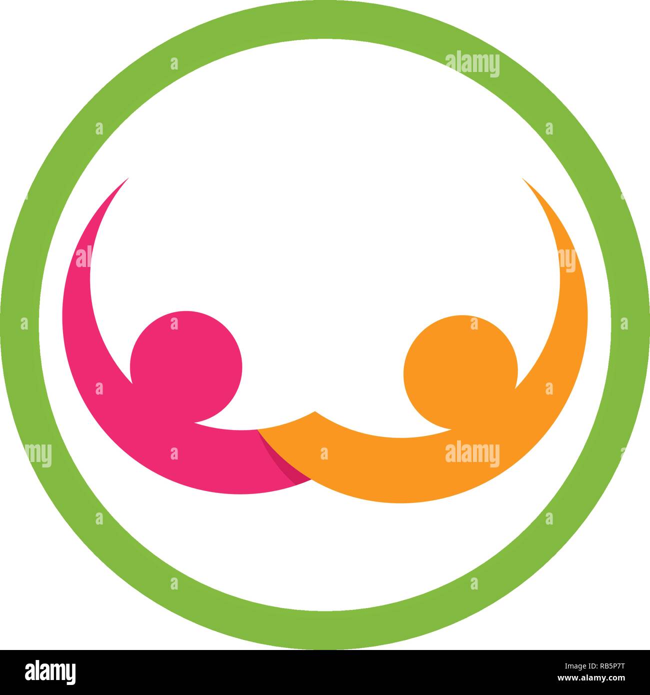 Adoption and community care Logo template vector icons Stock Vector