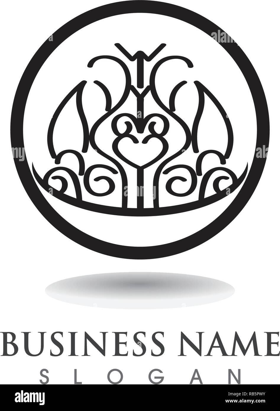 Crown Logo Template vector illustration Stock Vector Image & Art - Alamy