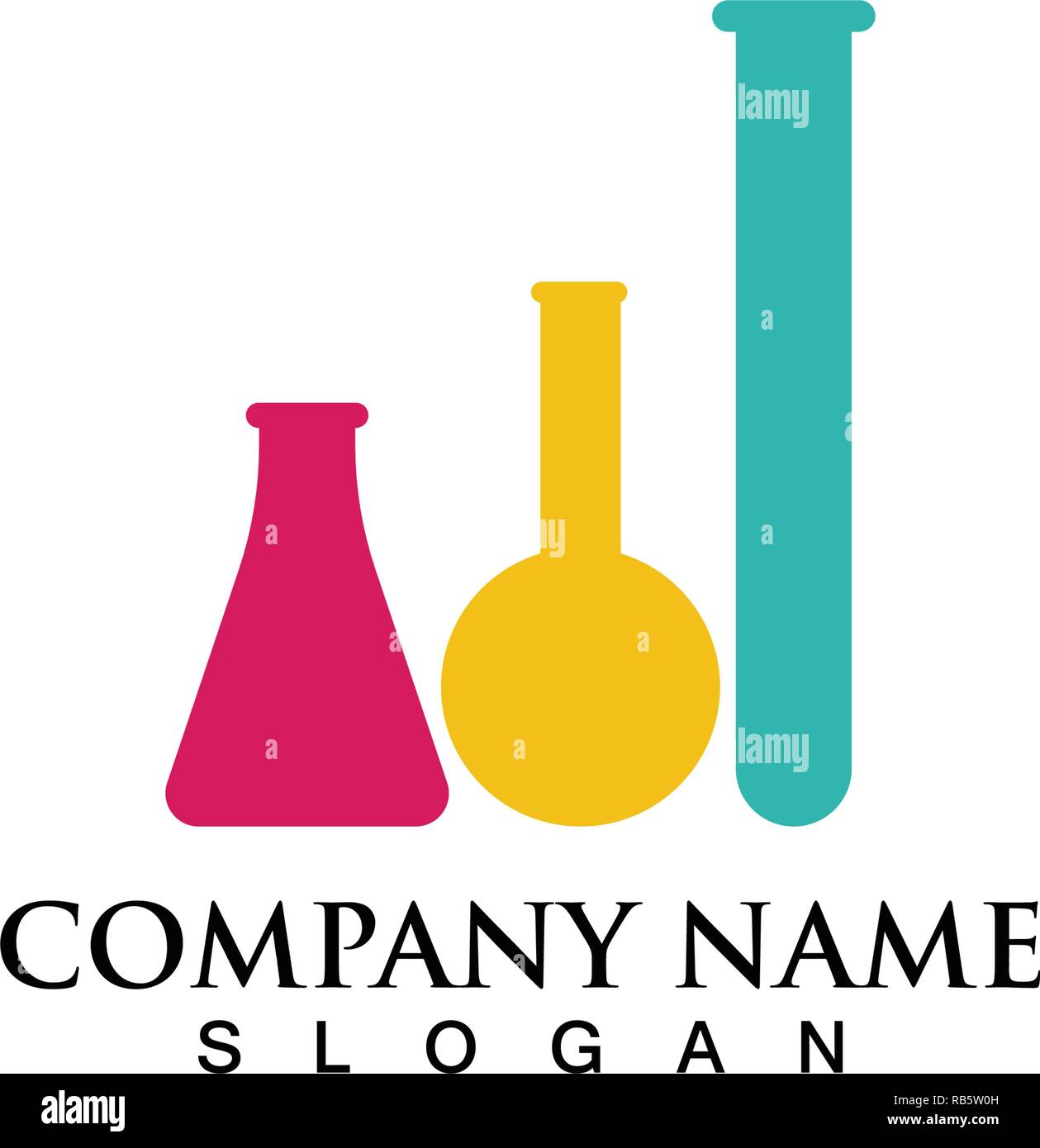 Laboratory logo and symbols vector lab Stock Vector Image & Art Alamy