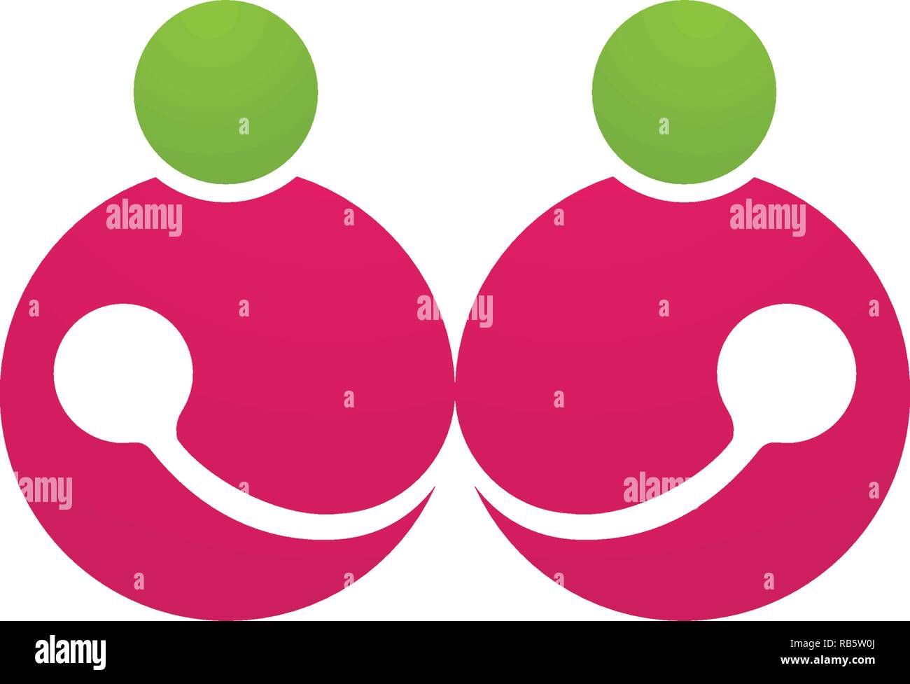 Adoption and community care Logo template vector icon Stock Vector