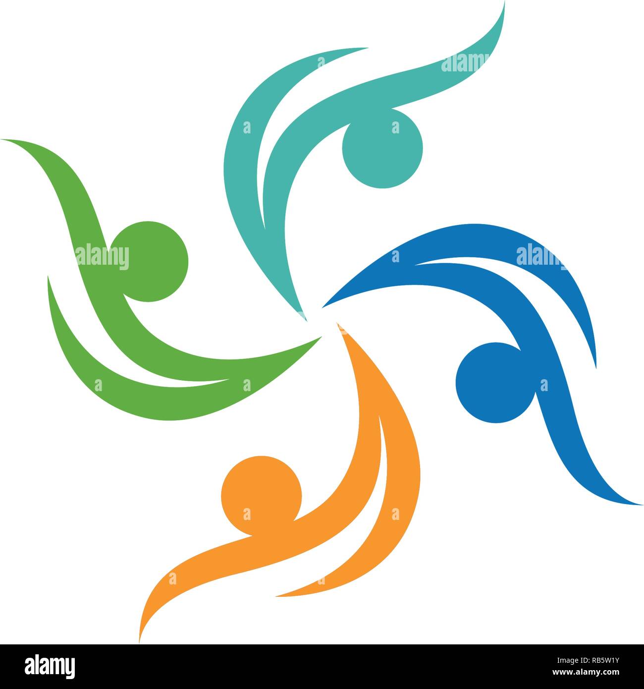Adoption and community care Logo template vector icon Stock Vector