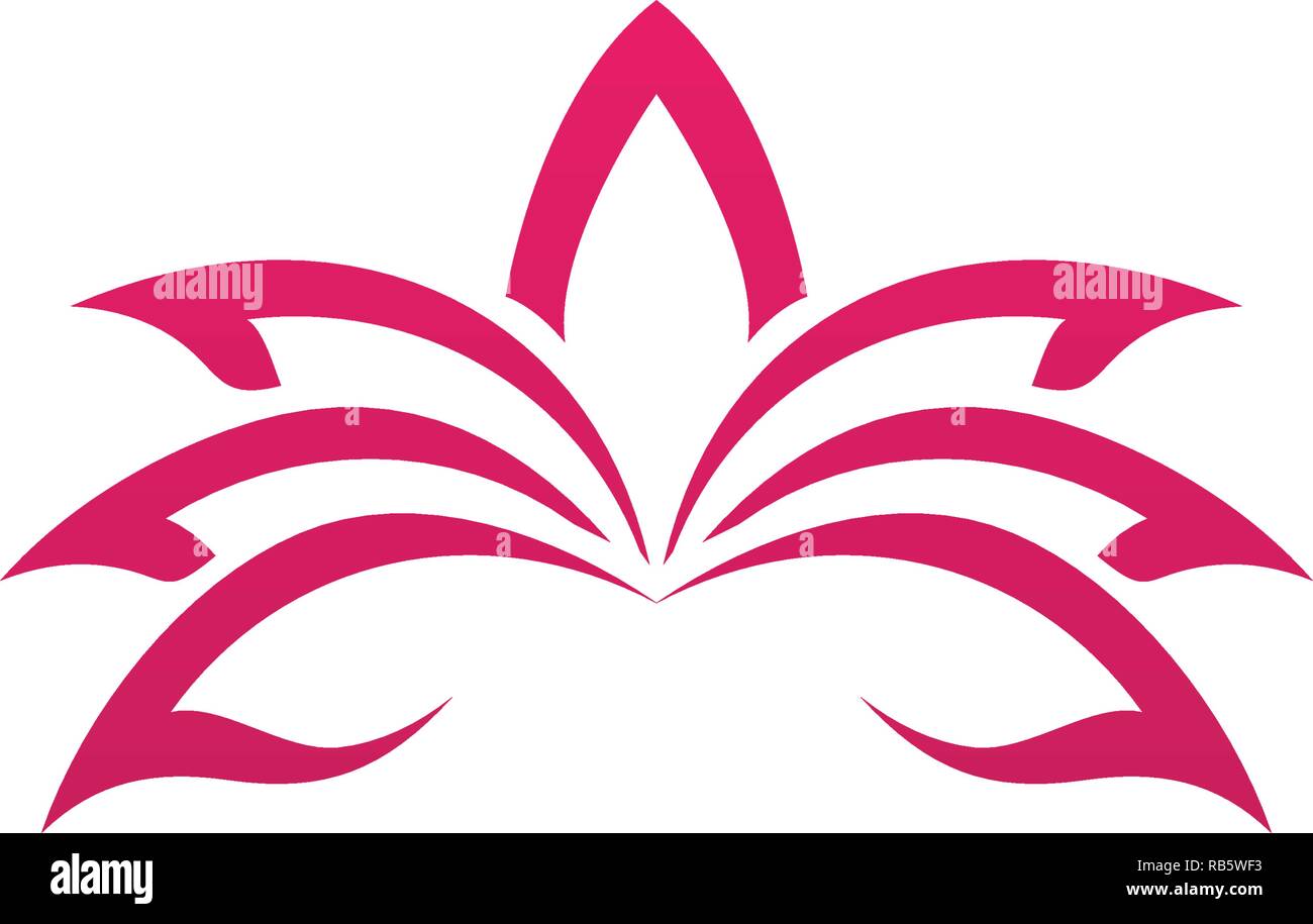 Lotus flower logo and symbols vector template icons Stock Vector Image ...