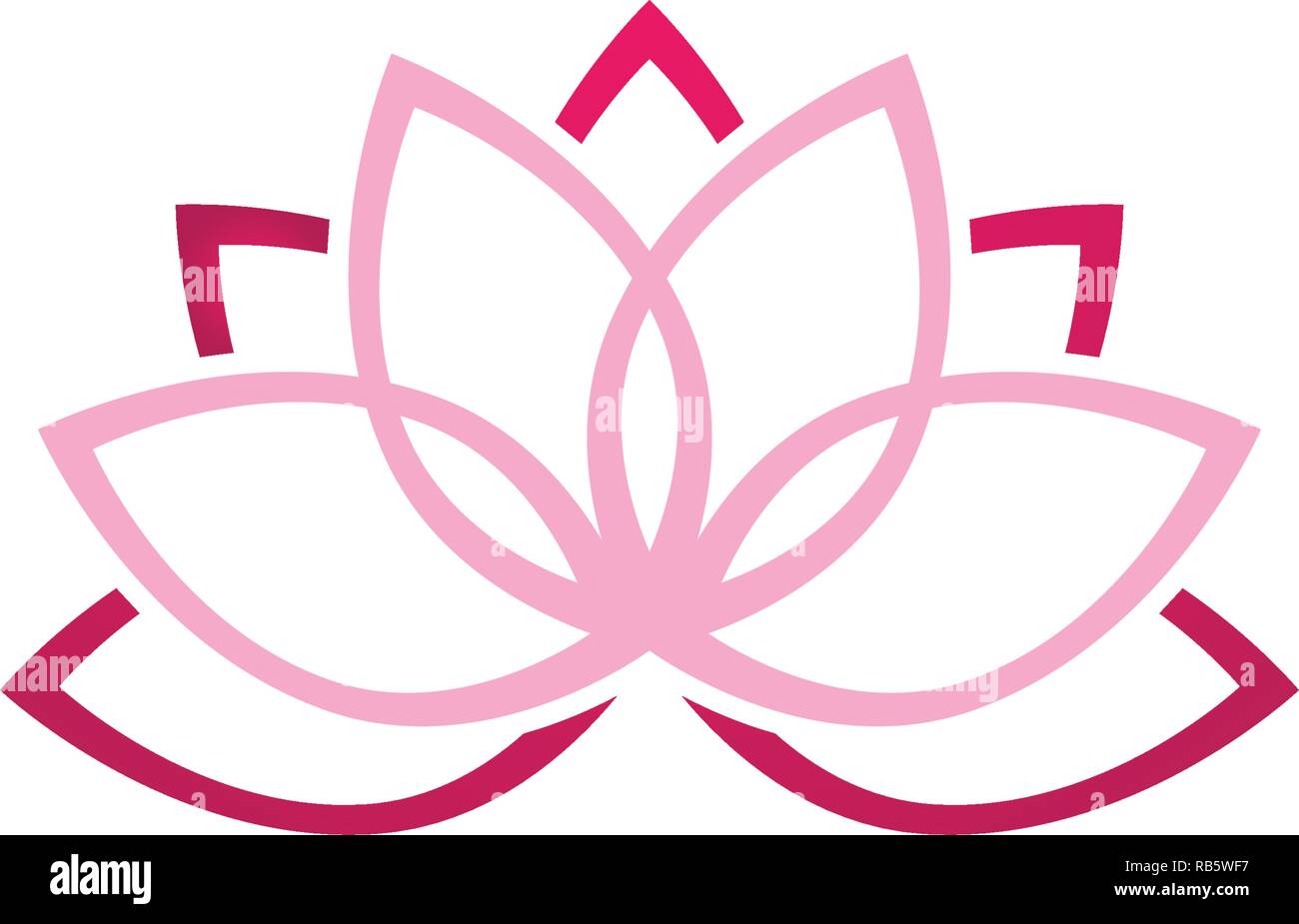 Lotus flower logo and symbols vector template icons Stock Vector Image ...