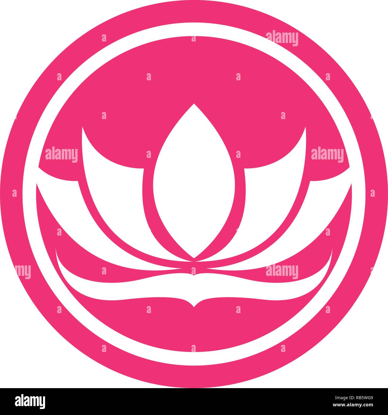 Lotus flower logo and symbols vector template icons Stock Vector Image ...
