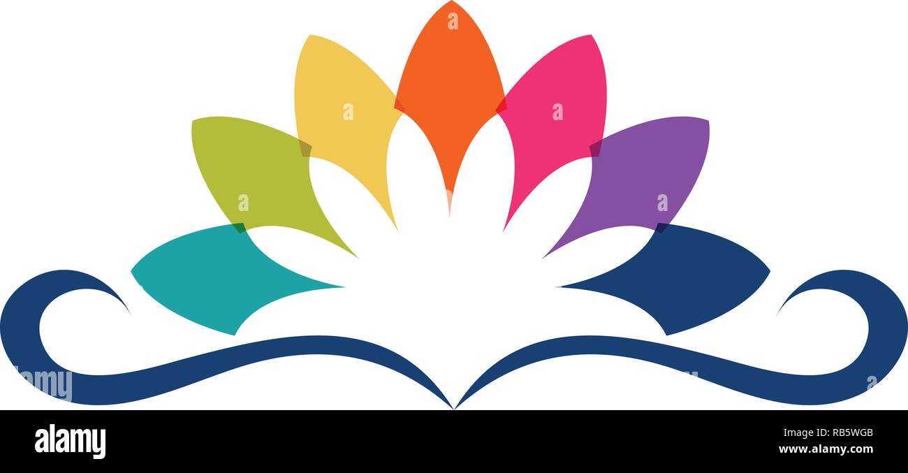 Lotus flower logo and symbols vector template icons Stock Vector Image ...