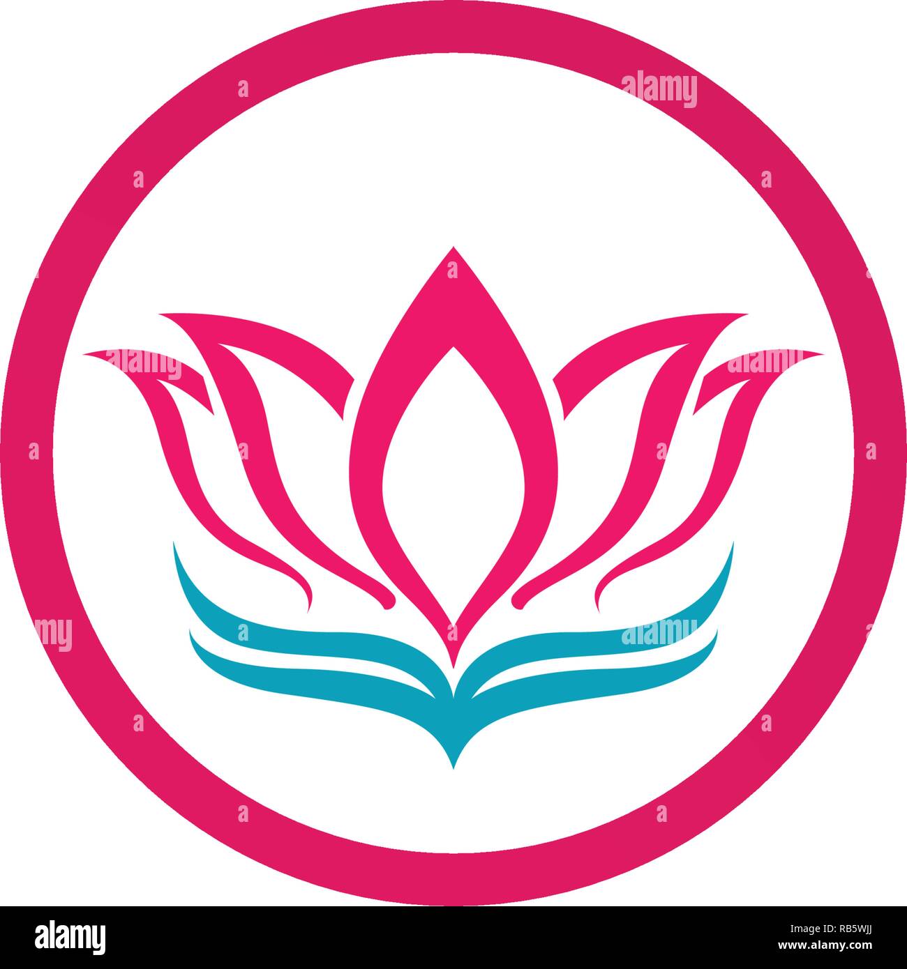 Lotus flower logo and symbols vector template icons Stock Vector Image ...
