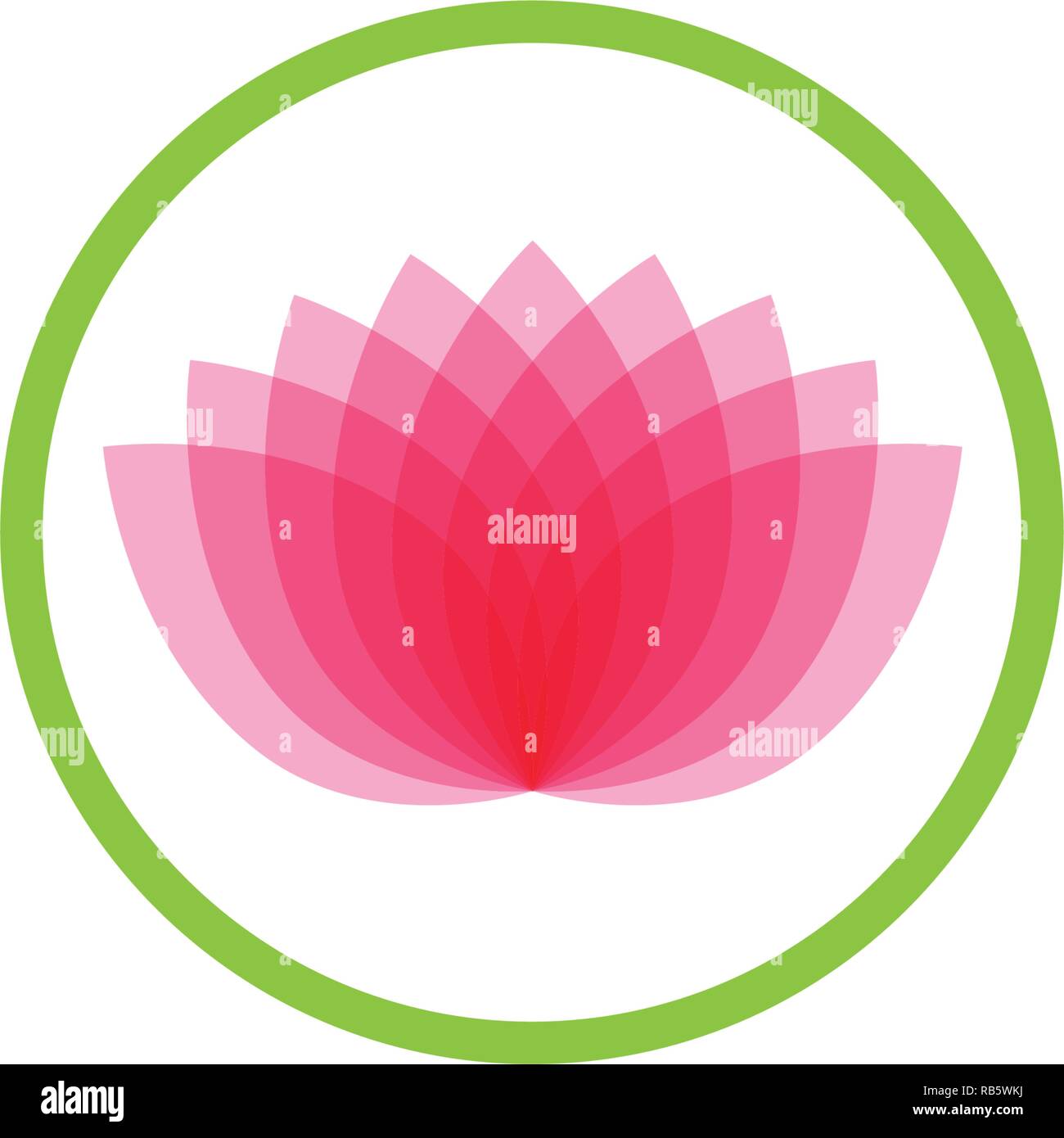 Lotus flower logo and symbols vector template icons Stock Vector Image ...