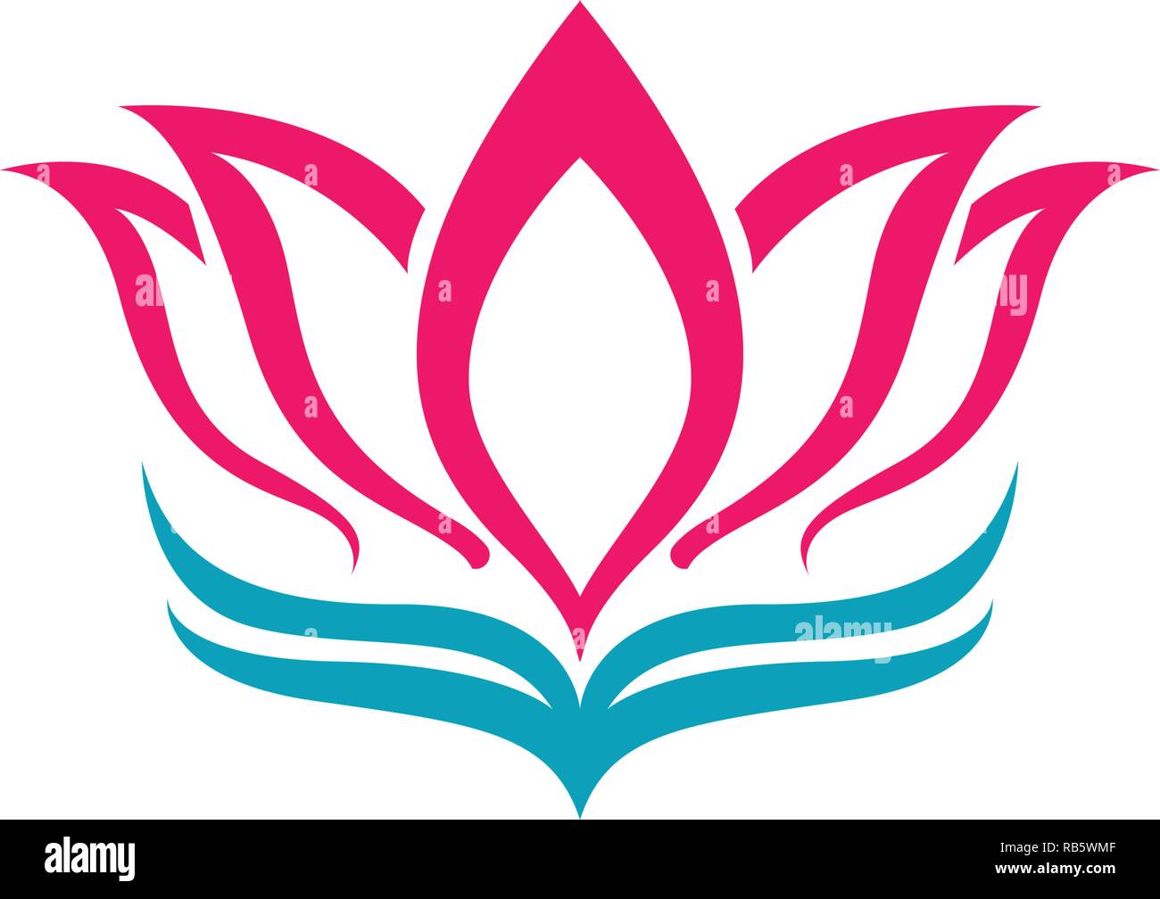 Lotus flower logo and symbols vector template icons Stock Vector Image ...