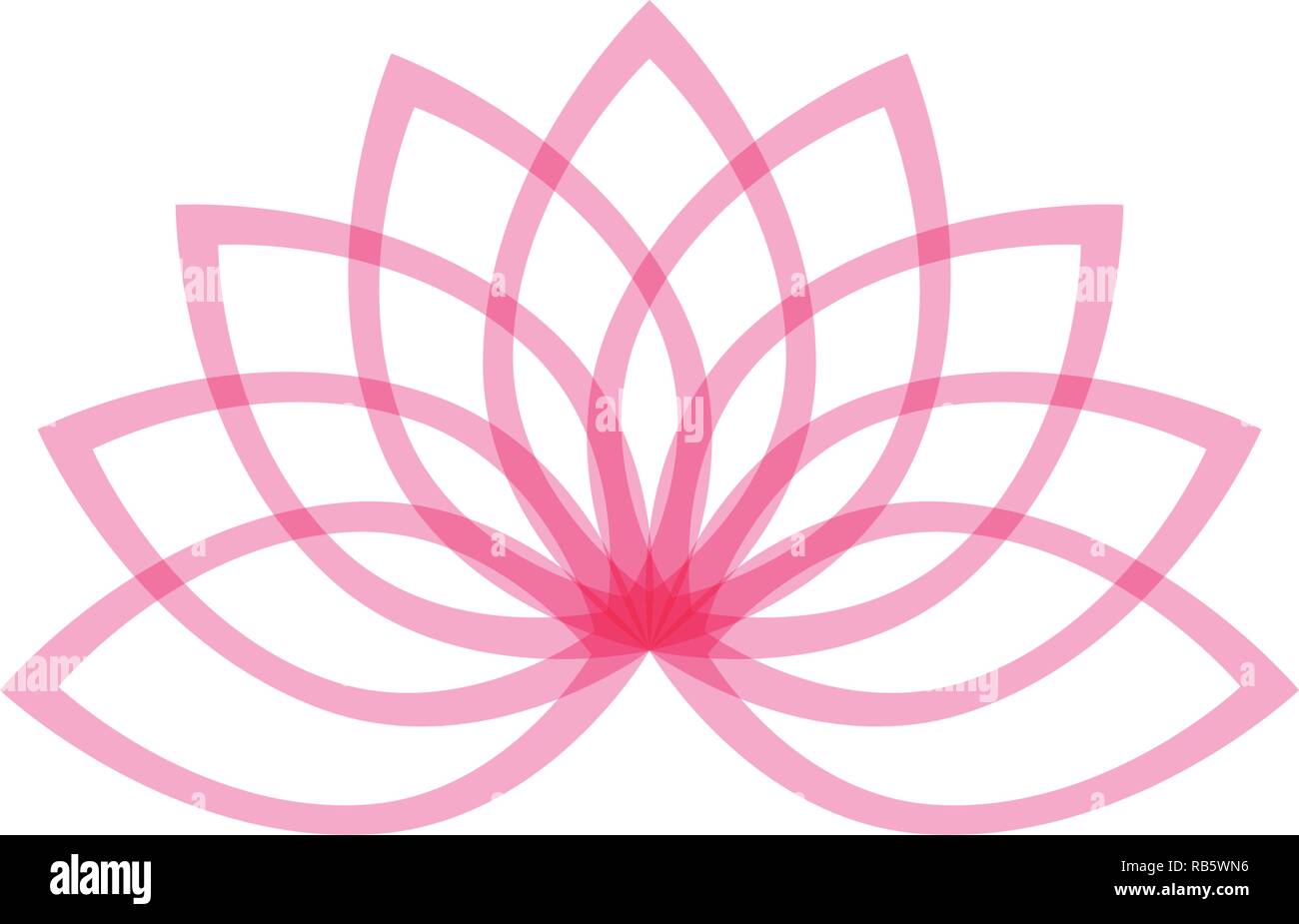 Lotus flower logo and symbols vector template icons Stock Vector Image ...