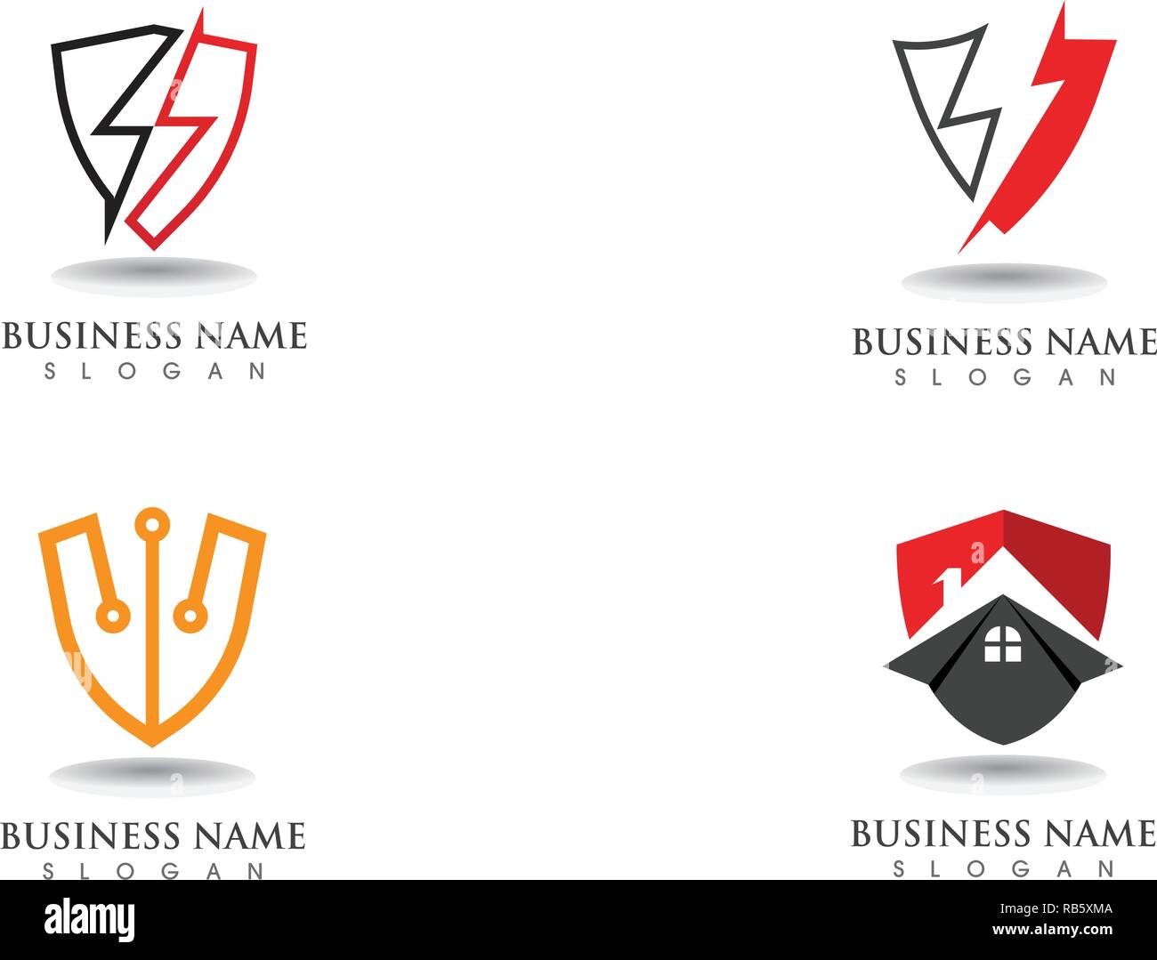 Shield guard logo design vector shield template Stock Vector Image ...