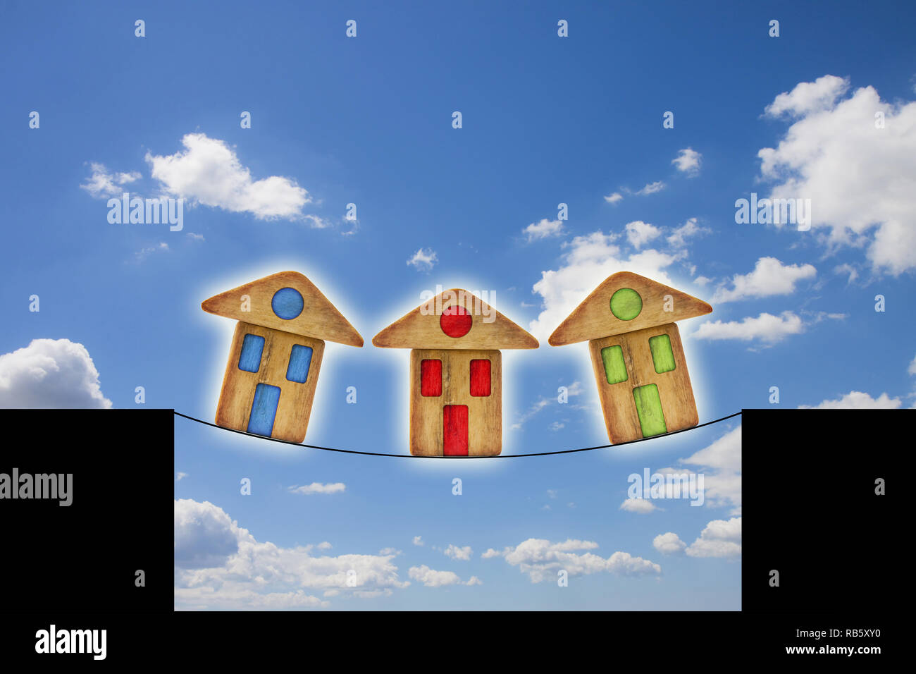 Real estate market crisis concept image Stock Photo Alamy