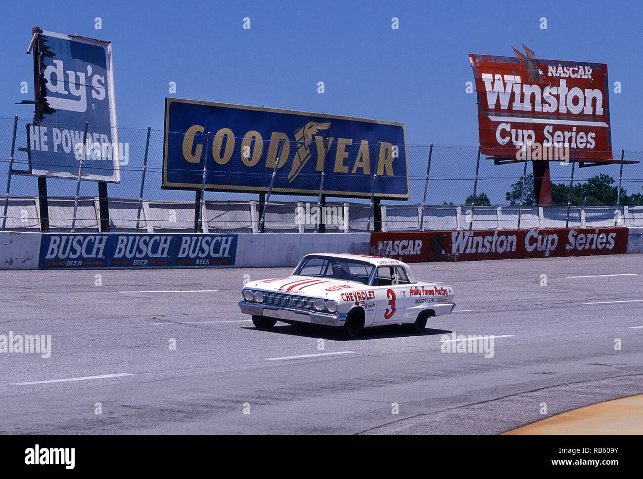 Junior Johnson 1963 Chevrolet Impala SS Mystery Motor car at Wilksboro Speedway Stock Photo