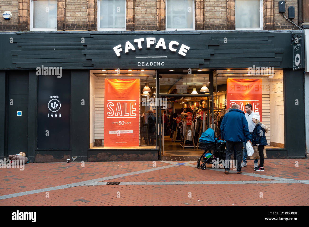 The Fatface store on Broad Street in Reading, Berkshire, UK Stock Photo