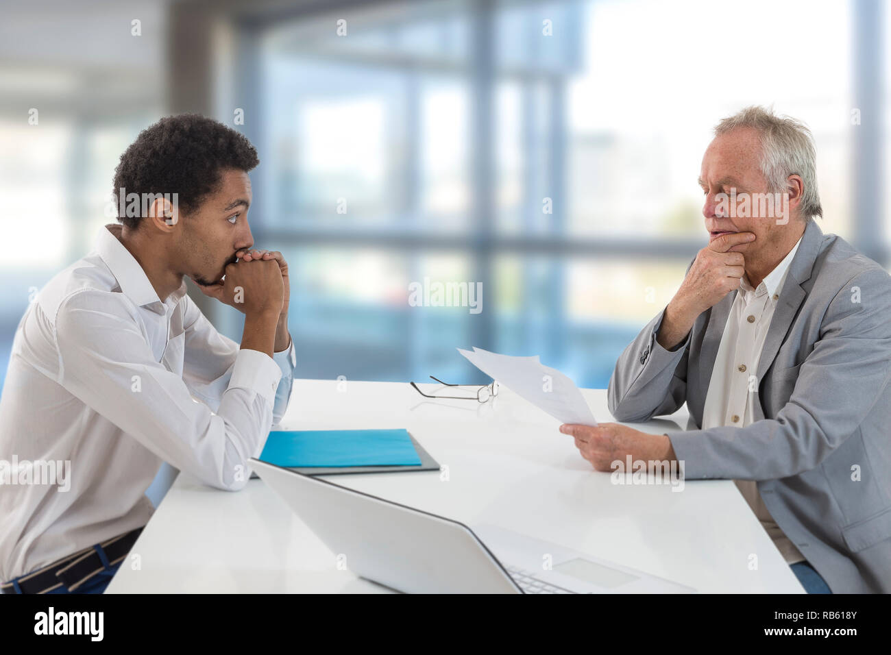 In interview hi-res stock photography and images - Alamy
