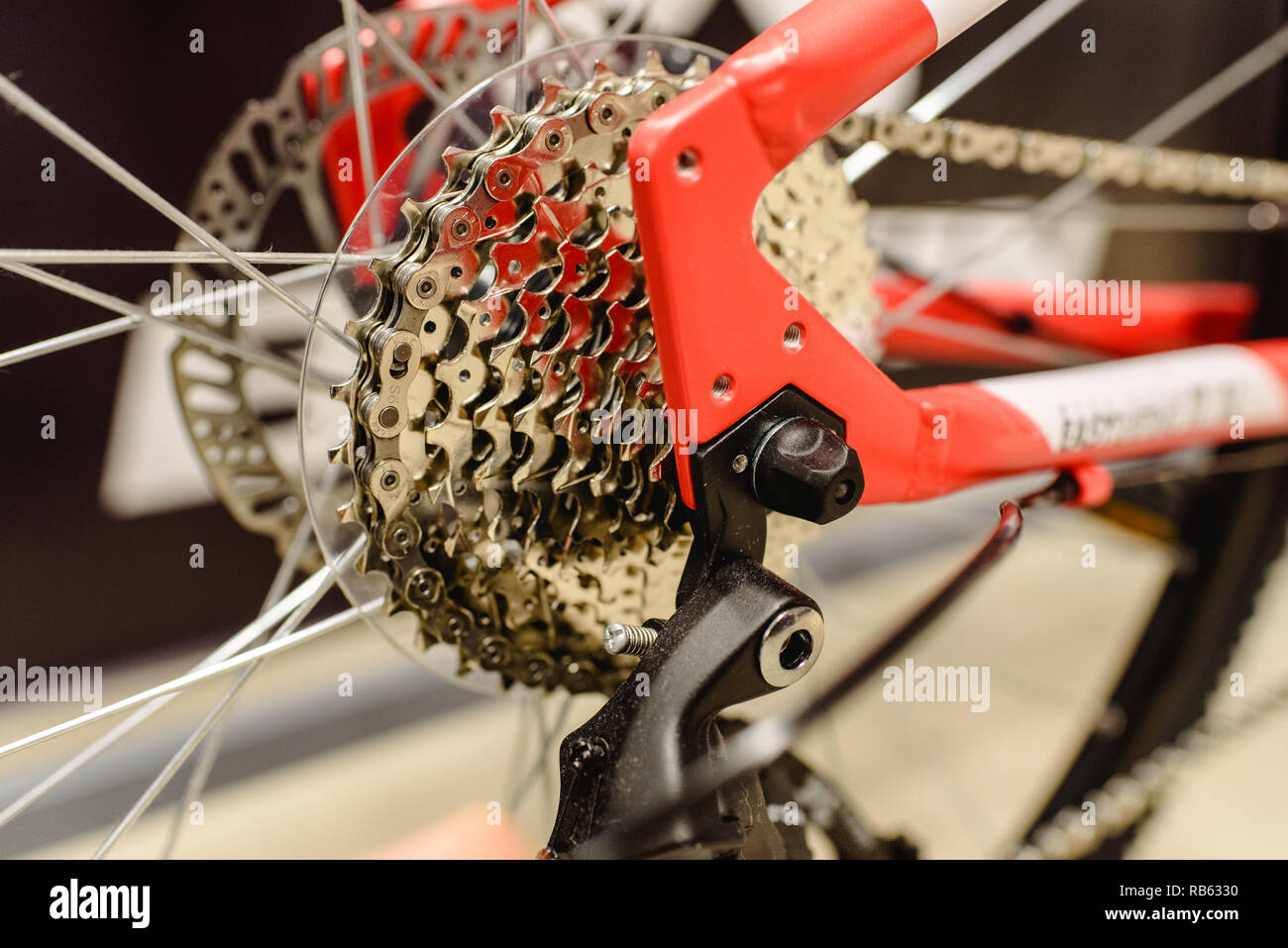 Gear crown of a clean bicycle Stock Photo Alamy