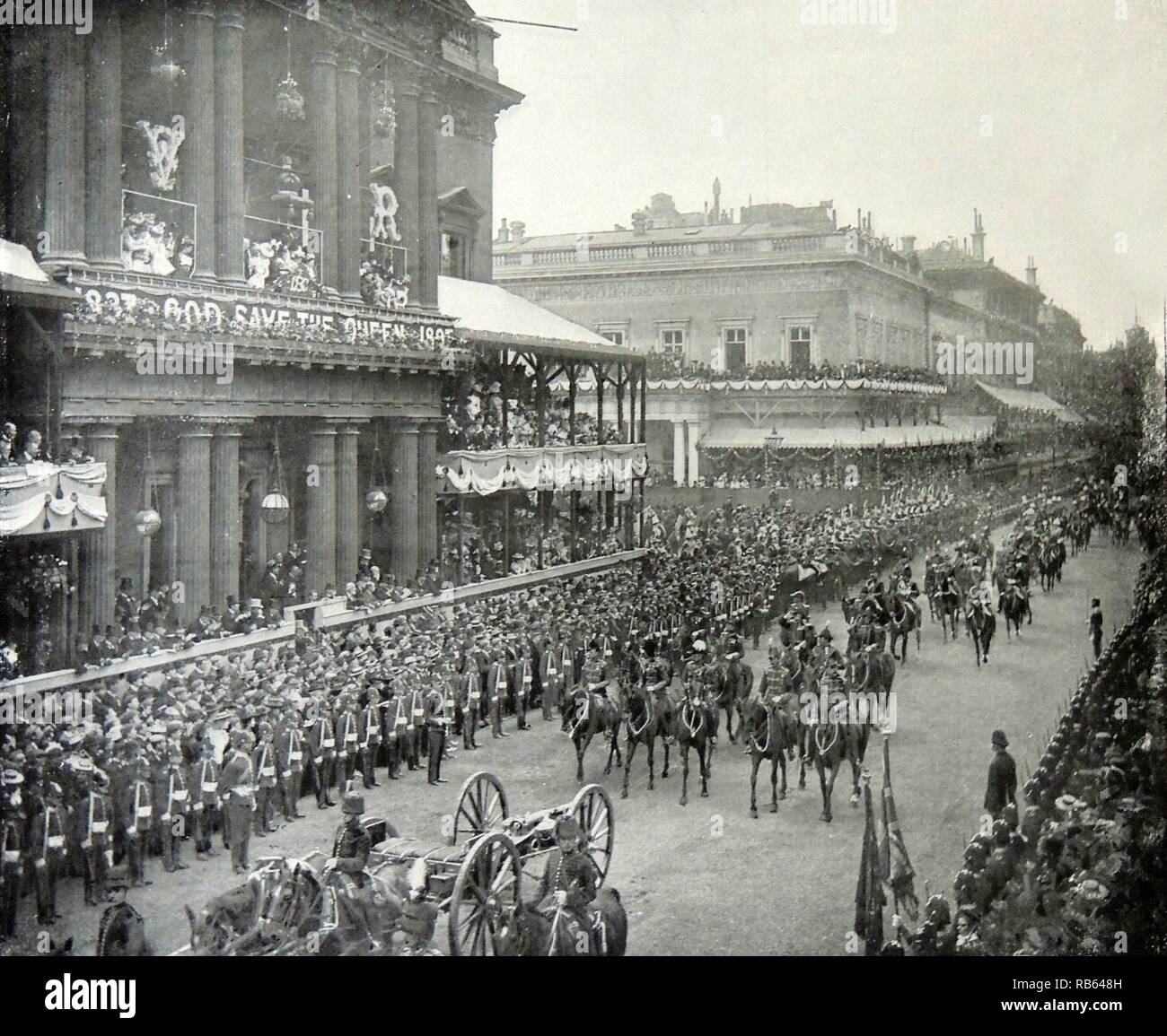 Diamond jubilee parade for Queen Victoria 1897 Stock Photo