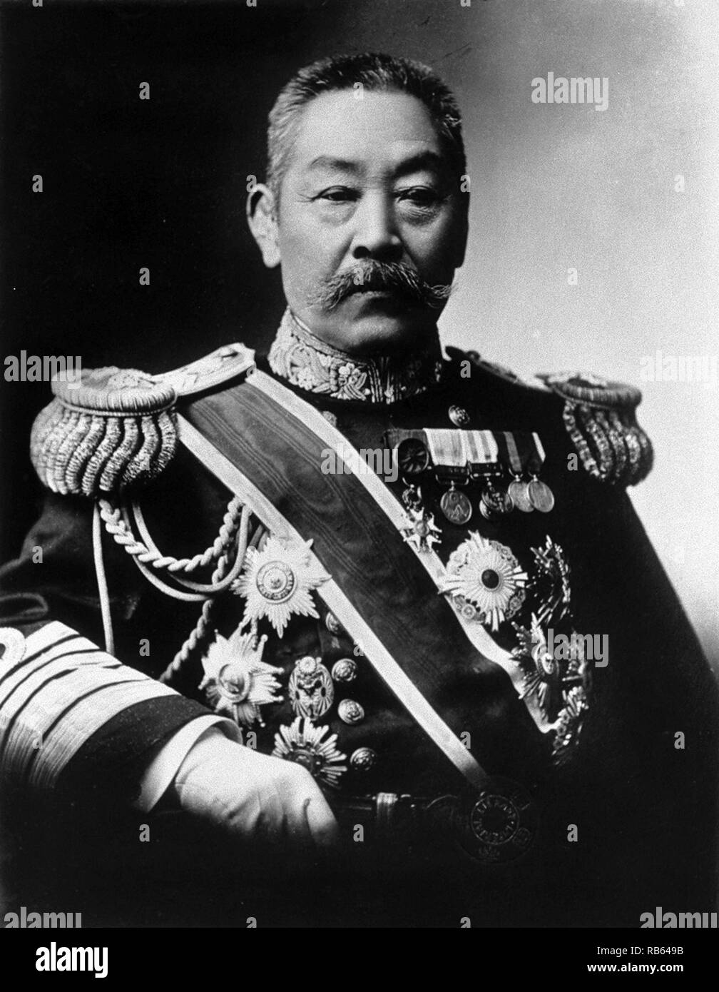 Marshal Admiral Count Ito Sukeyuki; also known as Ito Yuko) (20 May 1843 - 16 January 1914) was a career officer and admiral in the Imperial Japanese Navy in Meiji-period Japan. Stock Photo