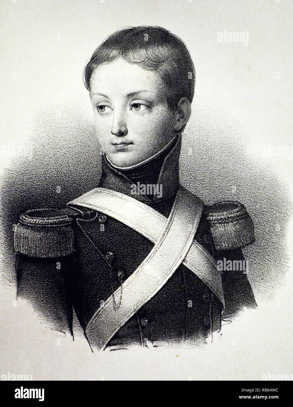 Francois Prince De Joinville 1818 1900 Third Son Of Louis Philippe I Of France Lithograph Paris C1840 Stock Photo Alamy