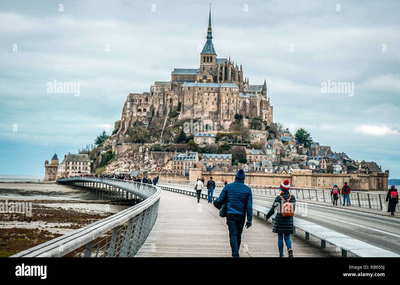 Mont Saint Michel, Normandie, France Stock Photo