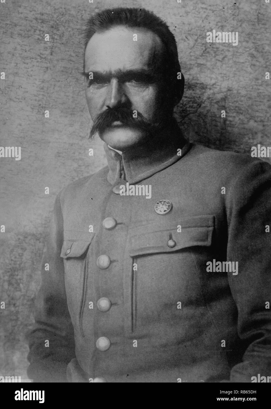 Jozef Klemens Pilsudski (1867 . 1935) Polish statesman; Chief of State (1918.22), Stock Photo