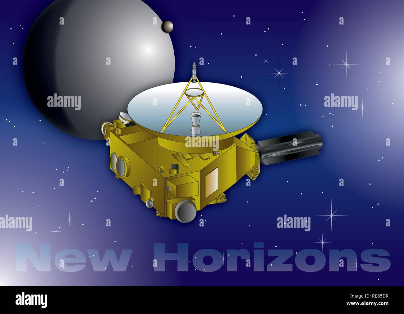 labeled diagrams of a space probe