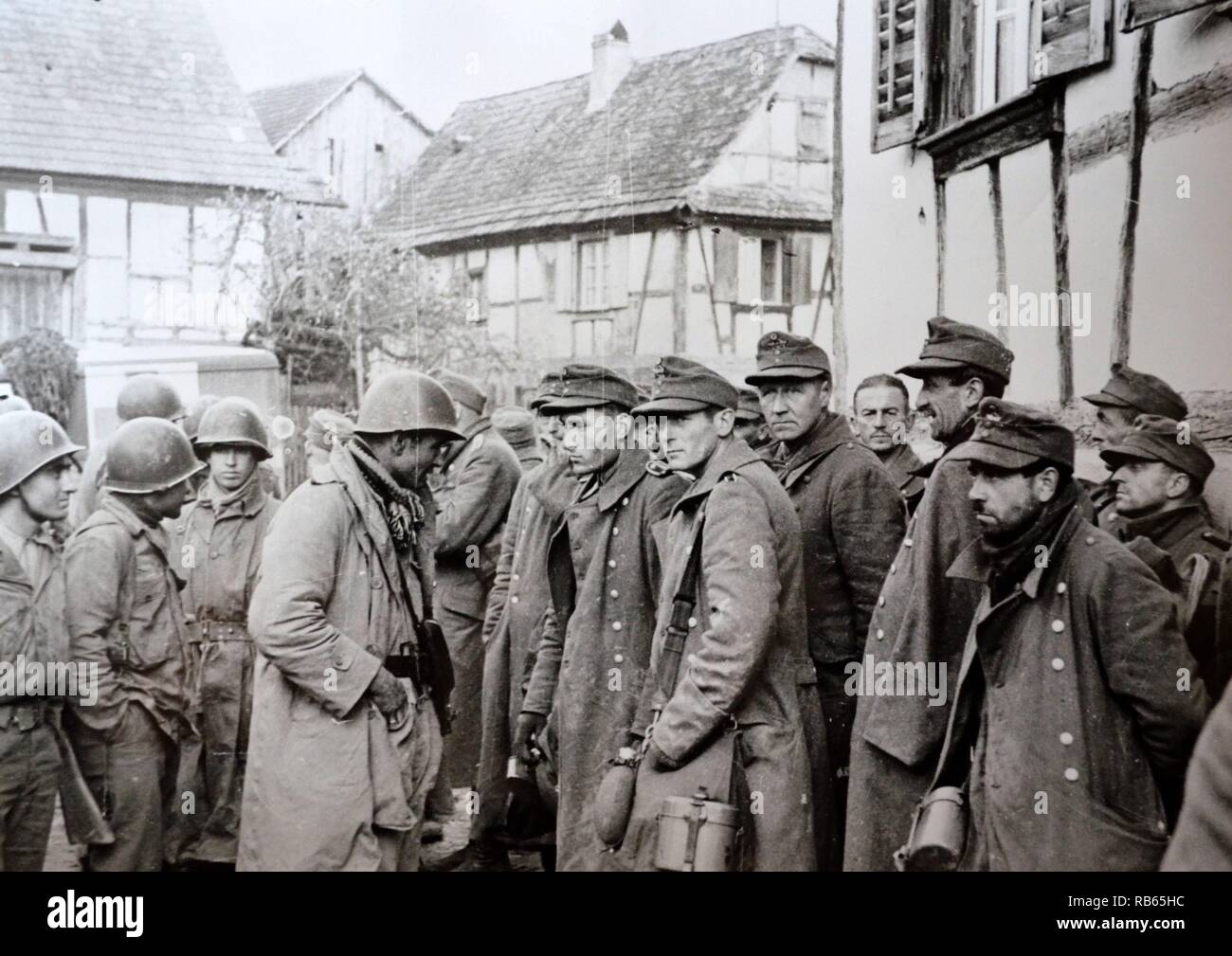 World war Two German prisoners of war in the Alsace Lorraine region