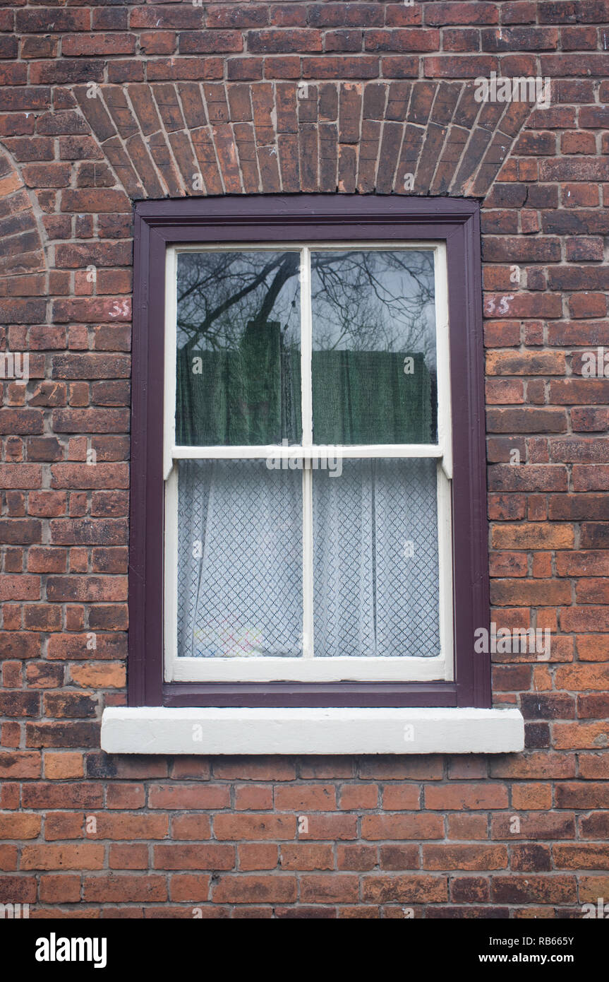 Victorian house window, UK Stock Photo Alamy
