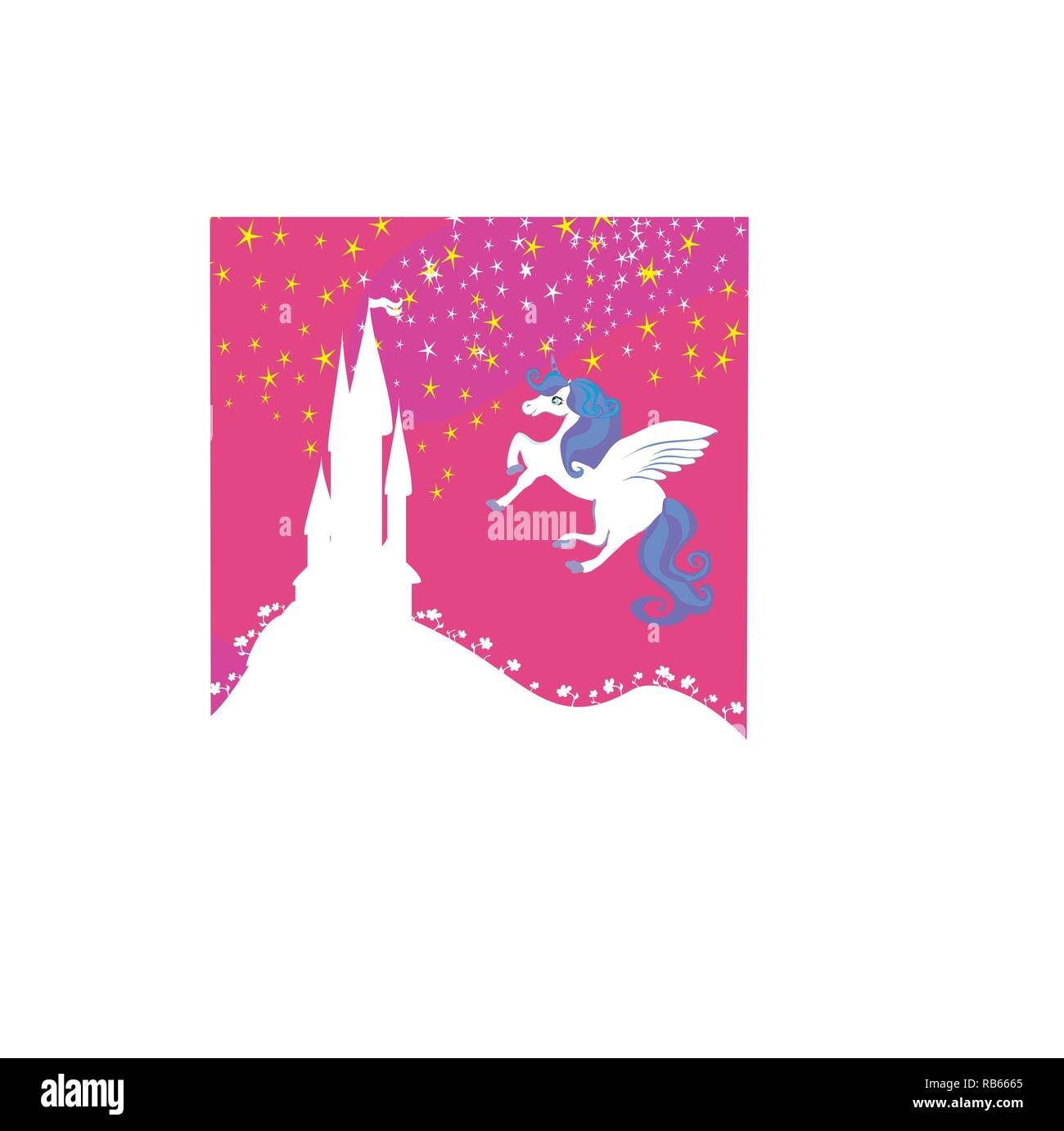 Unicorn on building Stock Vector Images - Alamy
