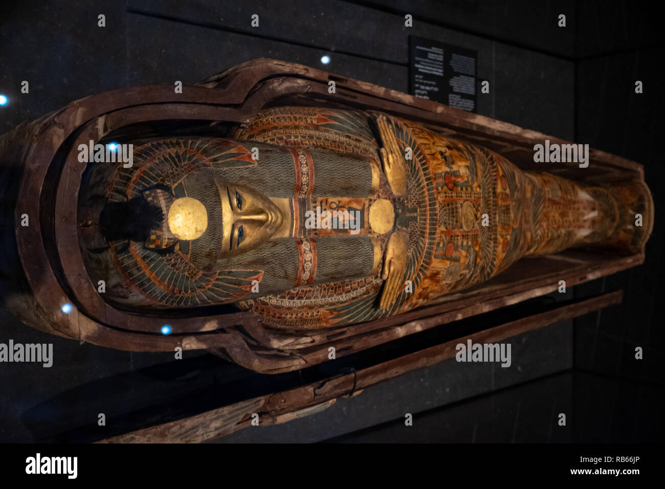 Sarcophagus of Henuttawy Coffins and mummy' wrapping Stock Photo Alamy
