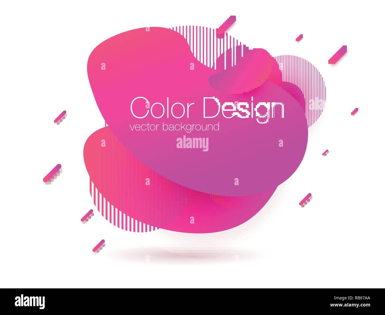 Abstract modern graphic elements. Gradient abstract banner Stock Vector