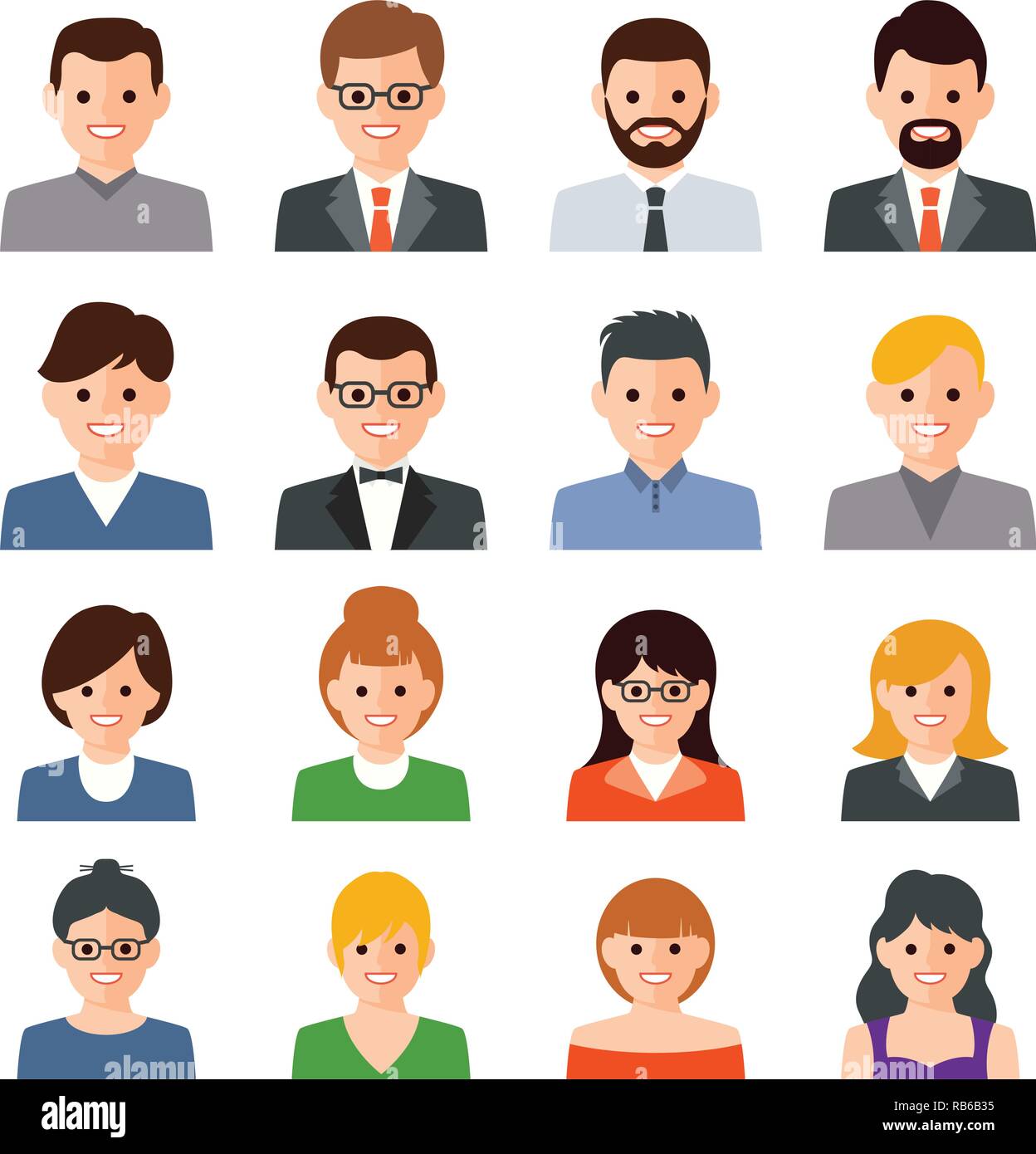 People Avatar Business Person Icon Vector Illustration Flat Design Stock  Illustration  Download Image Now  iStock
