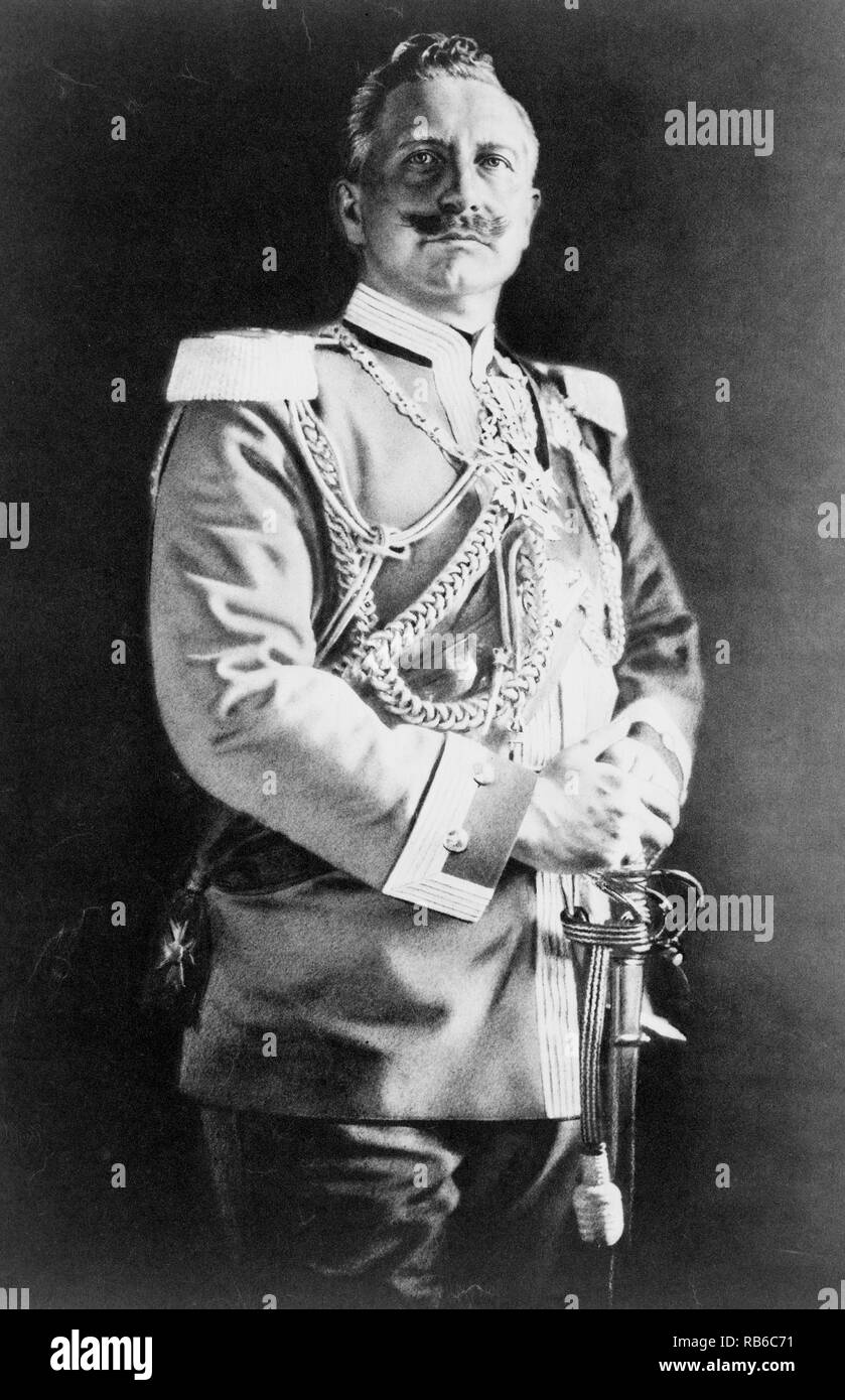 Wilhelm II (1859 – 1941) last German Emperor (Kaiser) and King of Prussia, 1888 - 1918 Stock Photo