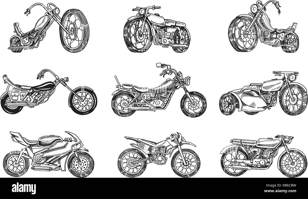 Motorbike sketch 03 Motorbike sketches with artistic lines good use for  any design you want easy to use  CanStock